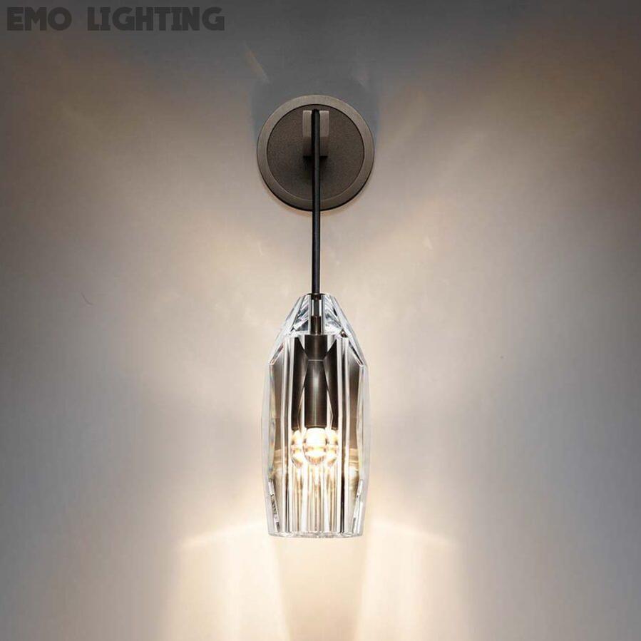 Lafi Crystal Glass Wall Sconce
