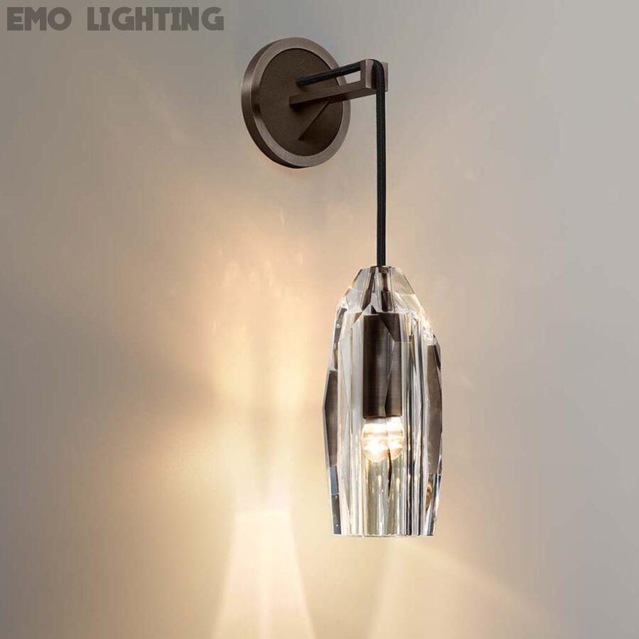 Lafi Crystal Glass Wall Sconce