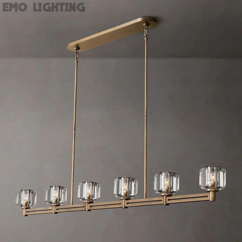 Demaret Crystal Linear Chandelier 72''