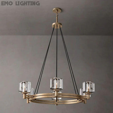 Demaret Crystal Round Chandelier 36''