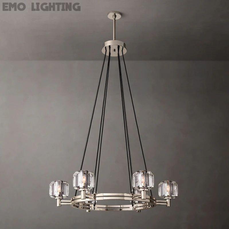 Demaret Crystal Round Chandelier 36''
