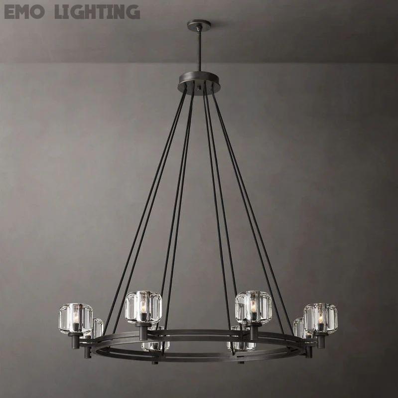 Demaret Crystal Round Chandelier 48''