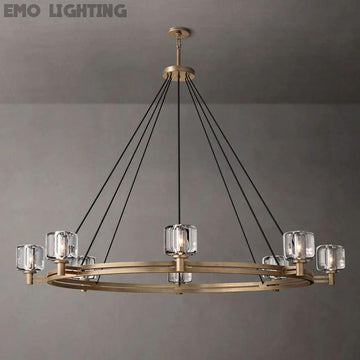 Demaret Crystal Round Chandelier 60''
