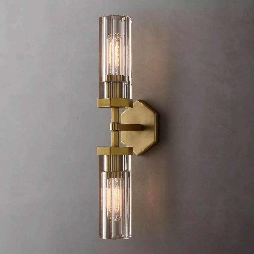 Lambert Hexagonal Double Sconce