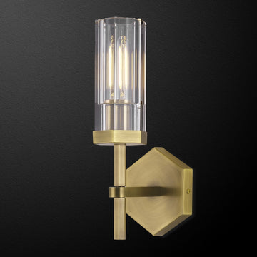Lambert Hexagonal Single Sconce