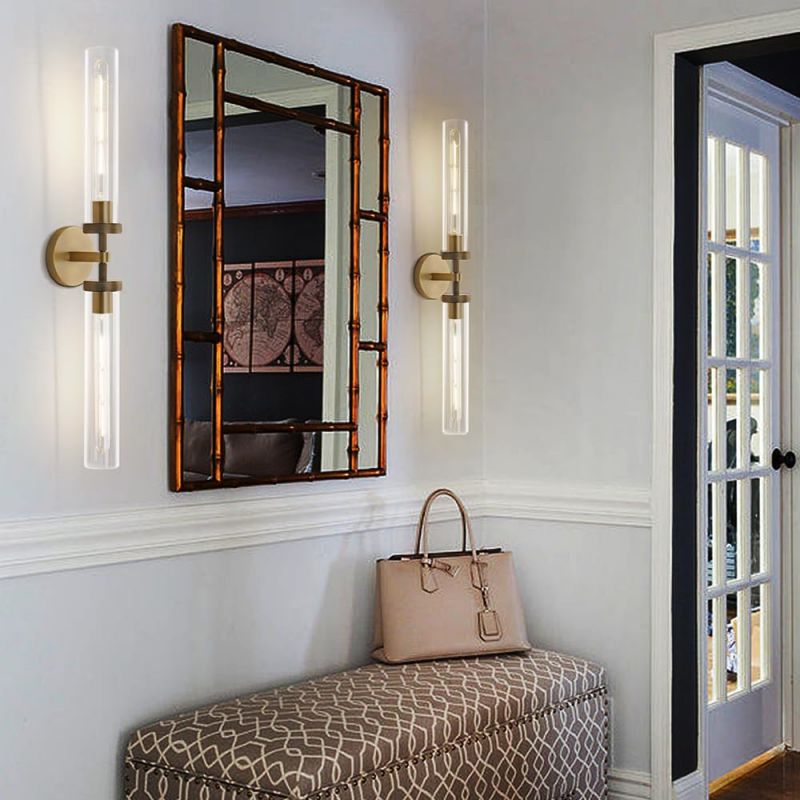 Lambert Knurled Double Sconce
