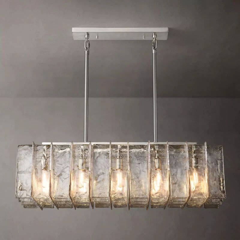 Lattice Rectangular  Dining Room Chandelier 49"