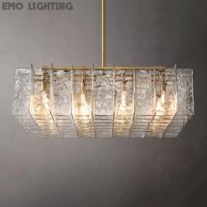 Lattice Square Chandelier 49" For Living Room