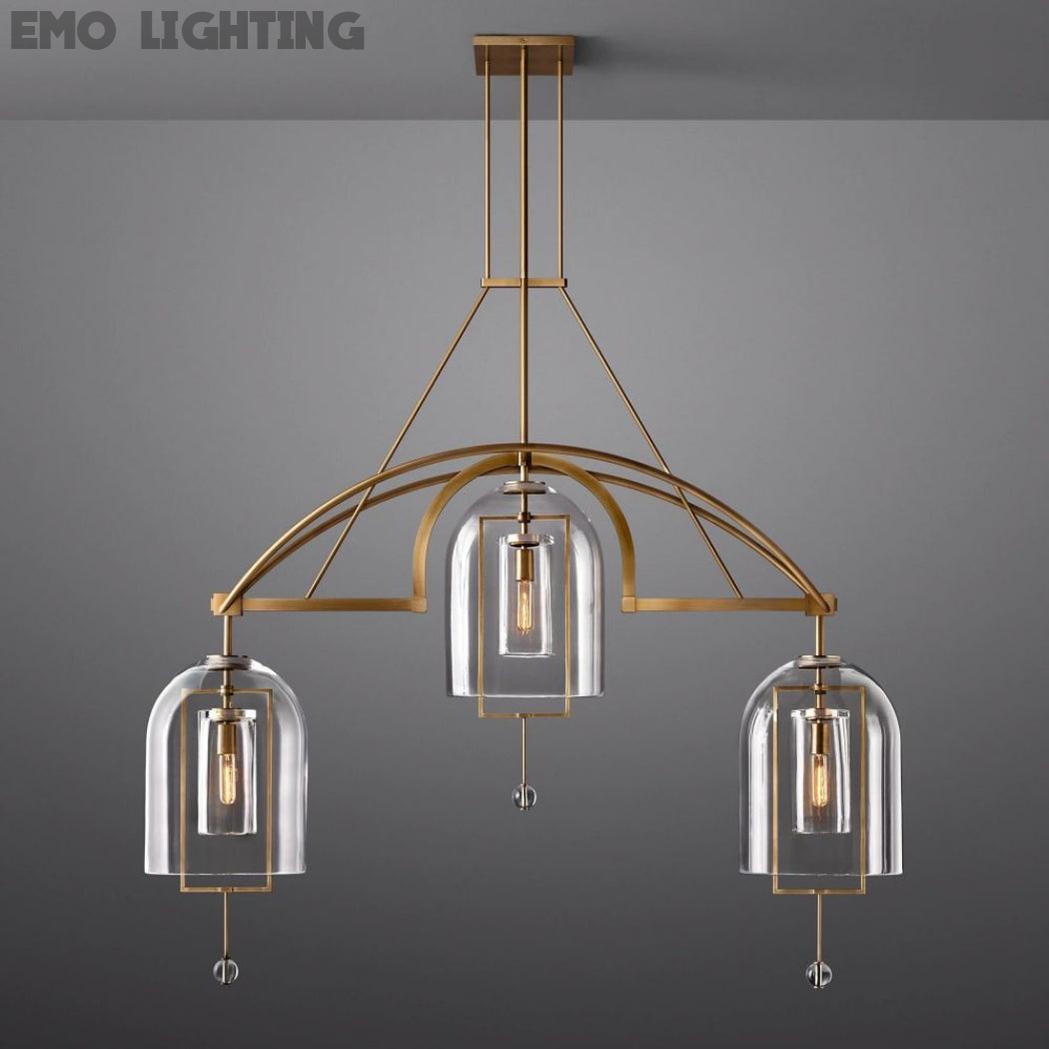 Fulcrum Linear Chandelier 61" 3 Lights
