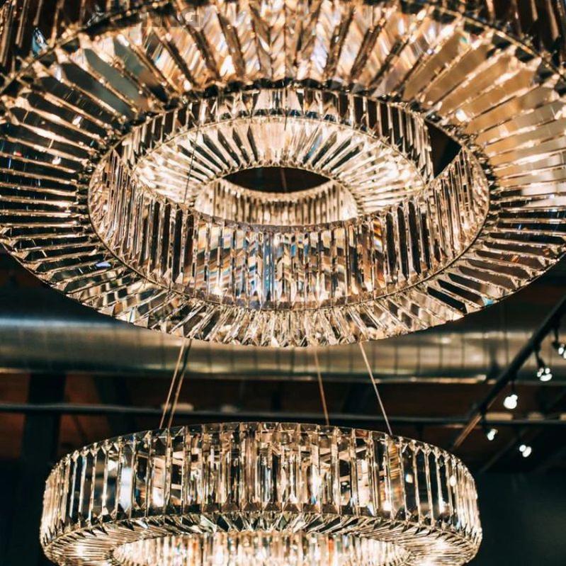 Lita Round Crystals Chandelier - thebelacan