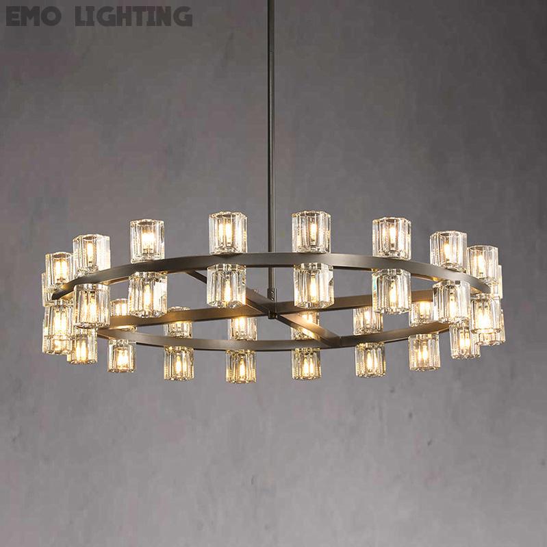 Arcachon Crystal Round Chandelier 36"