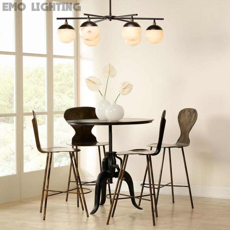 Metro Alabaster 6 Light Chandelier