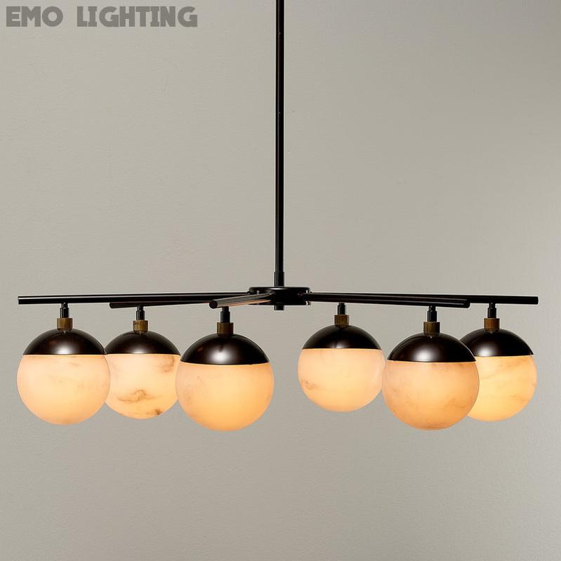 Metro Alabaster 6 Light Chandelier