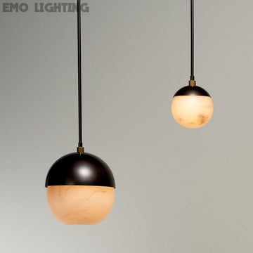 Maelis Alabaster Pendant Lamp for Kitchen Island