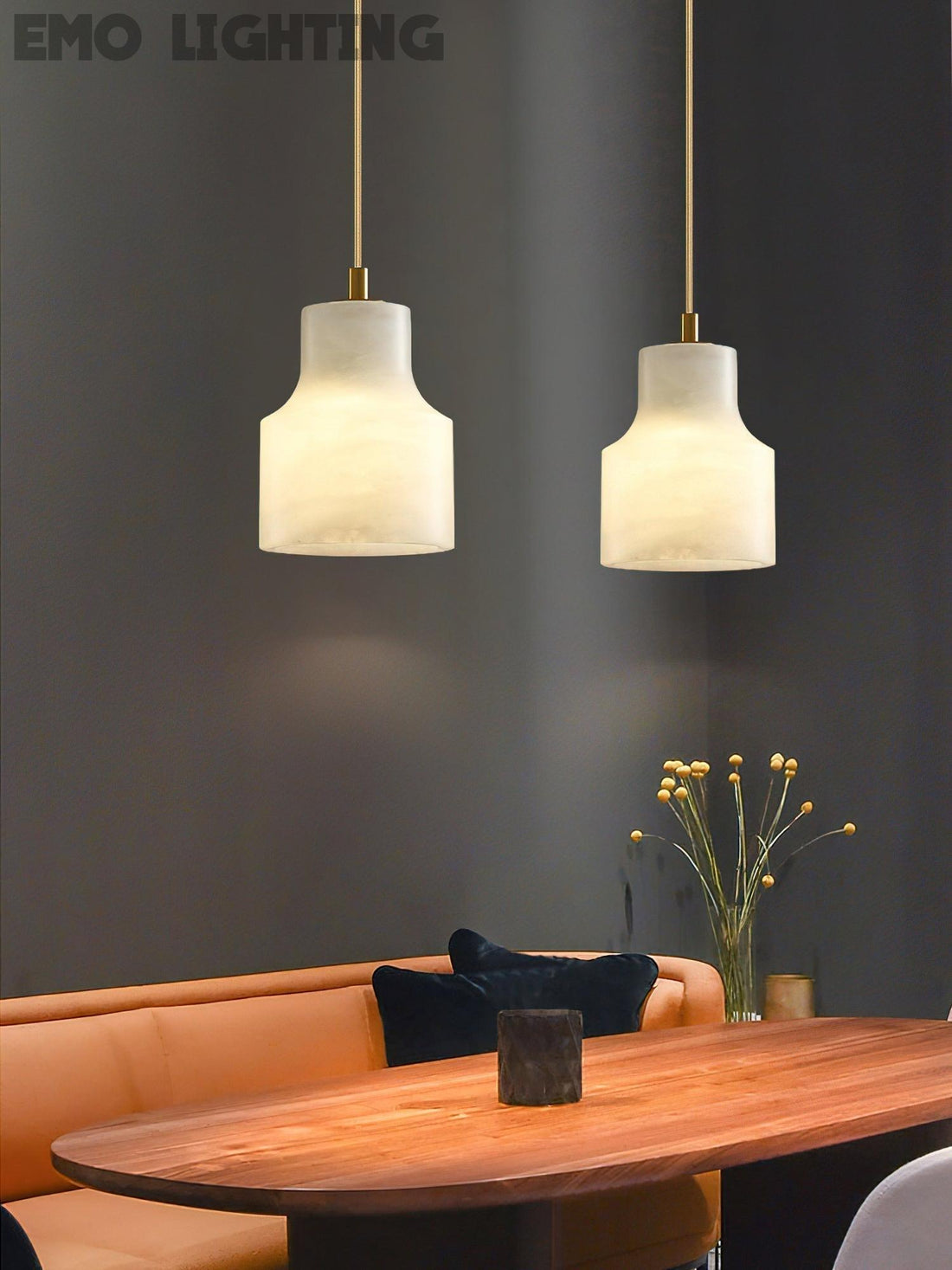 Briony Alabaster Pendnat Light for Kitchen Island