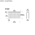 Noland 18-Light Linear Crystal Chandelier 48