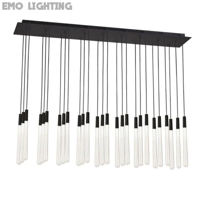 Noland 27-Light Linear Crystal Chandelier 48" - thebelacan