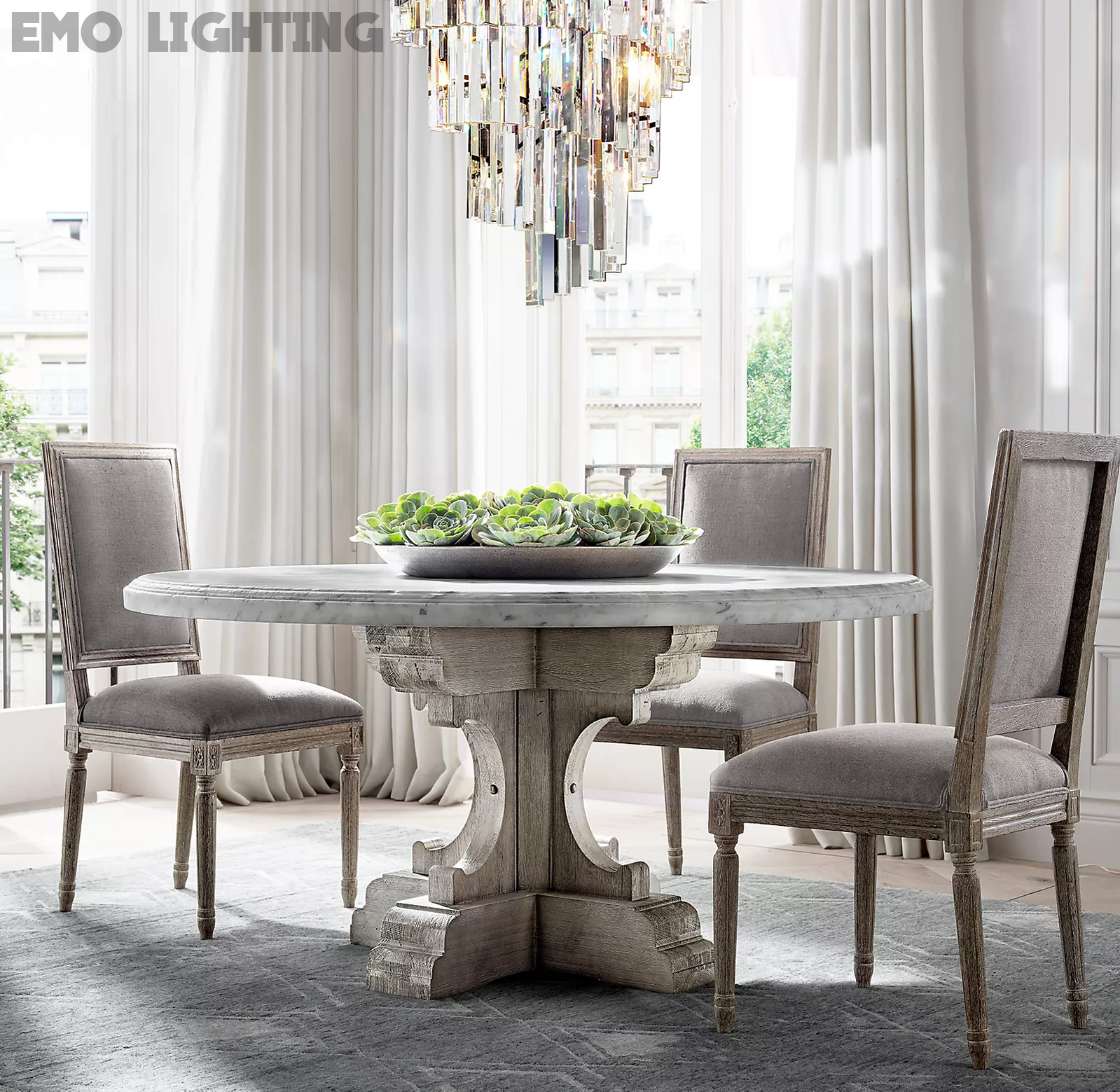 Odeon Spiral Crystal Chandelier 36"- 70"-Momo Lighting
