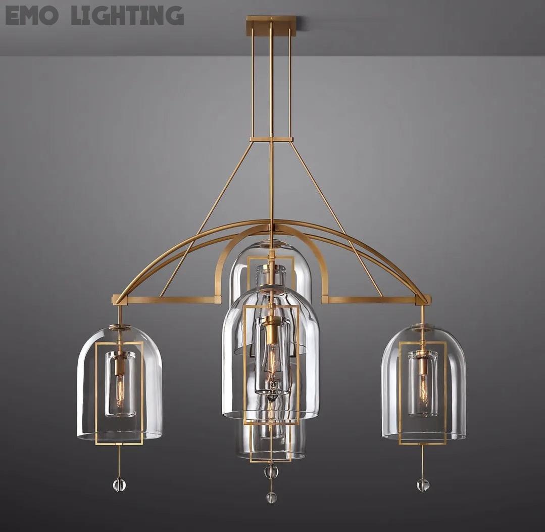 Fulcrum Round Chandelier 61" 5-Lights