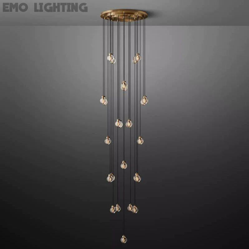 Pearl Round Chandelier 38"