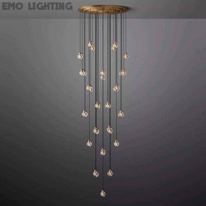 Pearl Round Chandelier 48"