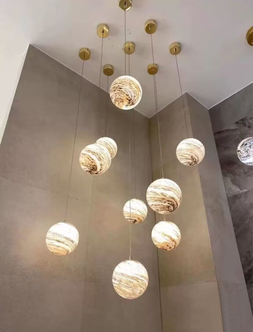 chandelier,chandeliers,sky,star,stairs,staircase,spiral staircase,long,extra large,large,huge,big,oversize