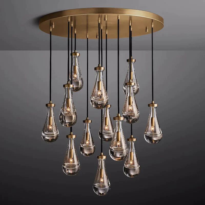 Rain Round Chandelier 36"