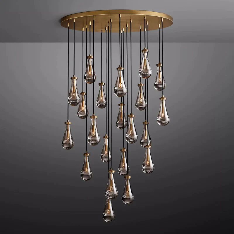 Rain Round Chandelier 47"