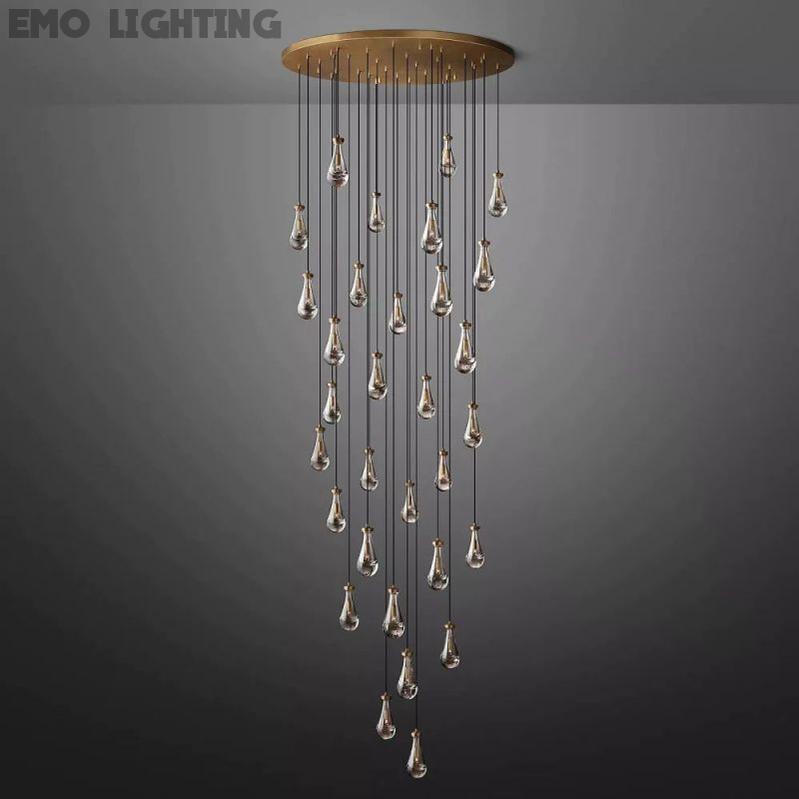 Rain Modern Luxury Round Chandelier 60"