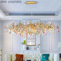 Ran Colorful Crystal Dining Branch Chandelier - thebelacan