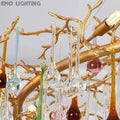 Ran Colorful Crystal Linear Branch Chandelier - thebelacan
