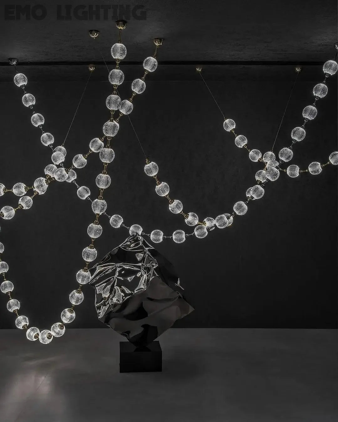 Modern Creative Pearl Necklace Chandelier for Living Room/Staircase/Foyer/Entryway