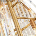 Rhea Golden Modern Crystal Chandelier - thebelacan