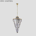 Rhea Spiral Tierd Crystal Chandelier - thebelacan