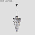 Rhea Spiral Tierd Crystal Chandelier - thebelacan