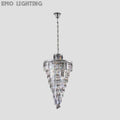 Rhea Spiral Tierd Crystal Chandelier - thebelacan