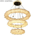 Rock Crystal Halo Modern Chandelier - thebelacan