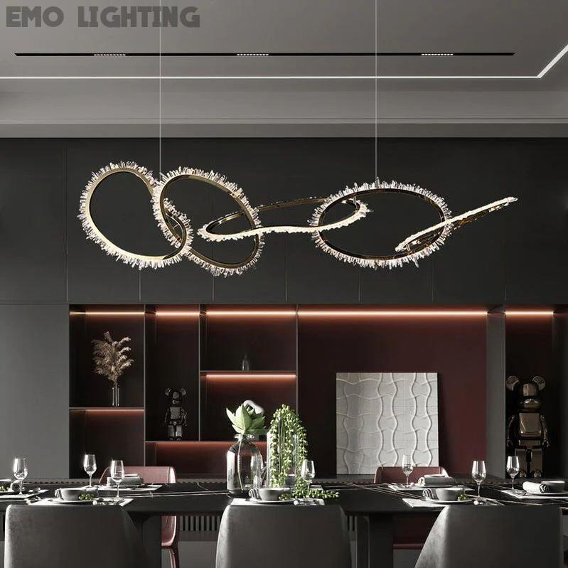 Rock Crystal Irregular Round Chandelier - valleylamps