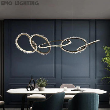 Rock Crystal Irregular Round Chandelier - valleylamps