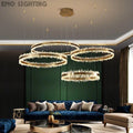 Rock Crystal Rings Luxury Chandelier - valleylamps