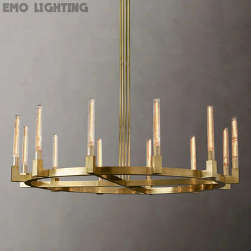 Cannele de Round Chandelier 60"