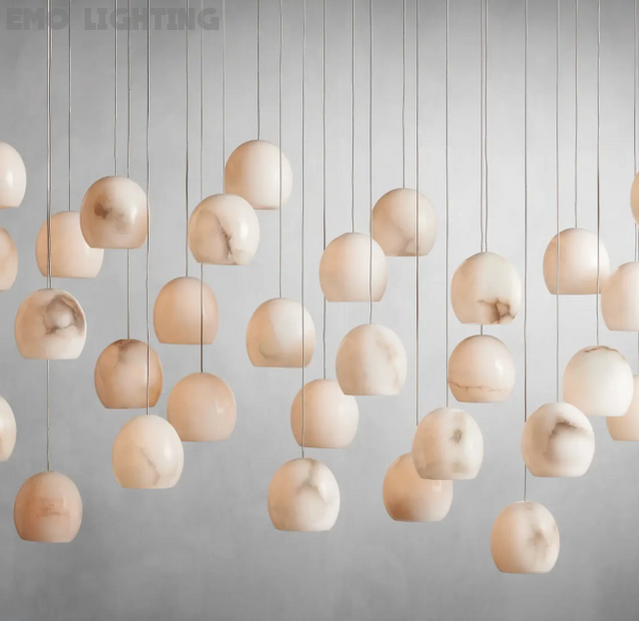 Alabaster Maeva Rectangular Chandelier