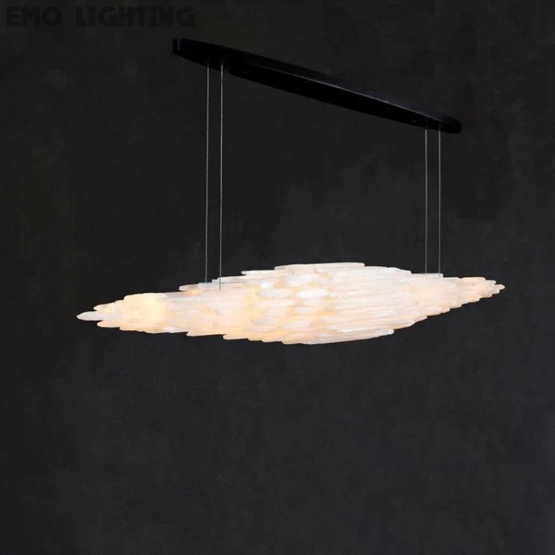 Selenite Crystal Natural Chandelier 47" 59" 71" - thebelacan