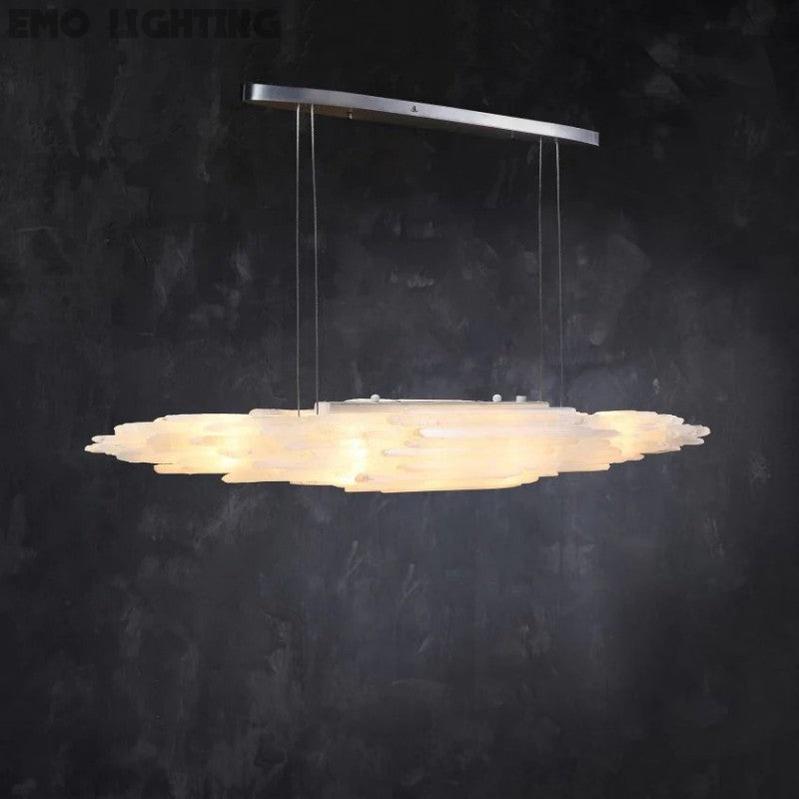 Selenite Crystal Natural Chandelier 47" 59" 71" - thebelacan