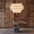 Selenite Crystal Round Pendant Chandelier 31.5