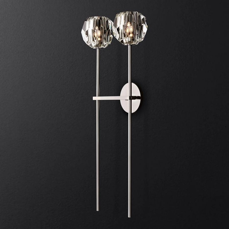 Boule Glass Double Sconce