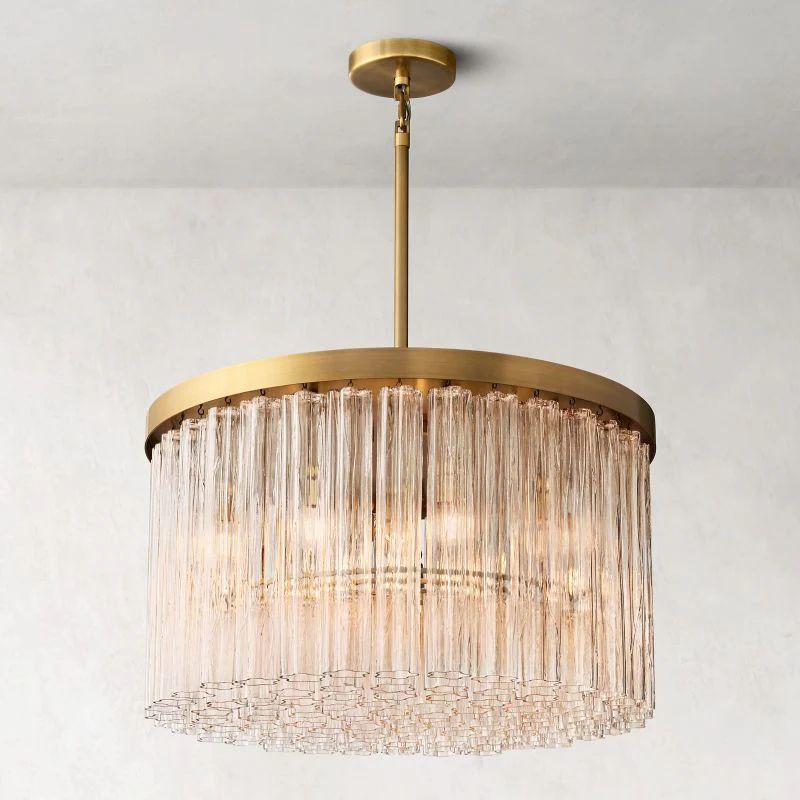 Cielo Glass Round Chandelier 36”