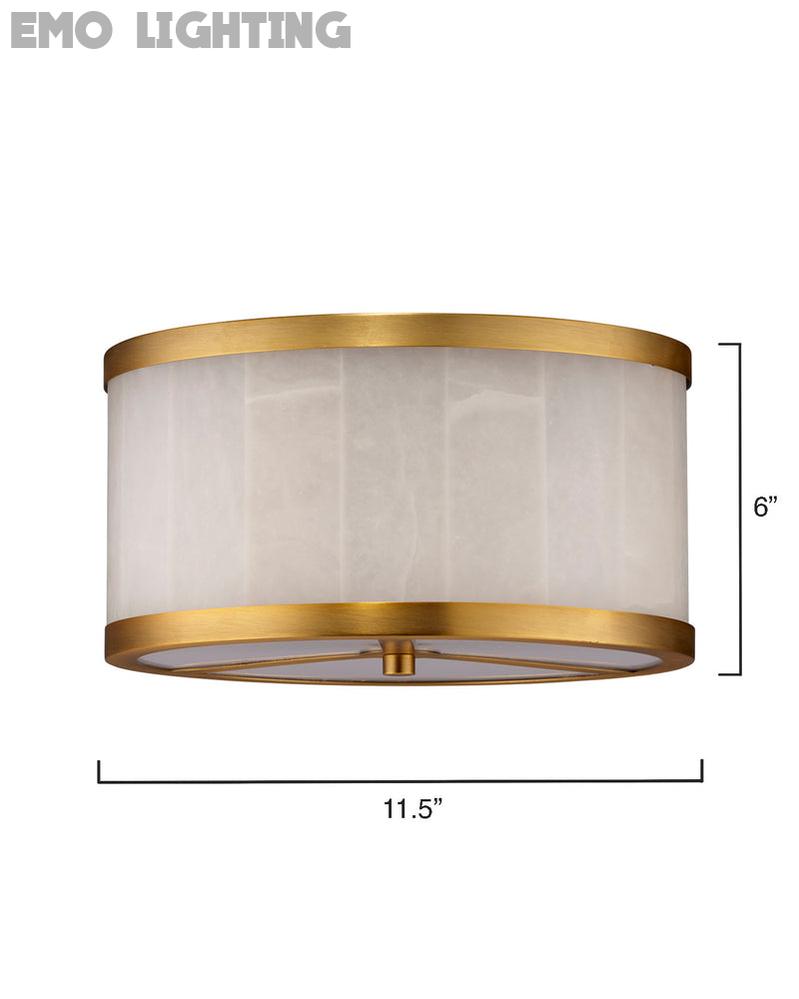 Small Upsala Alabaster Flush Mount Ceiling Light