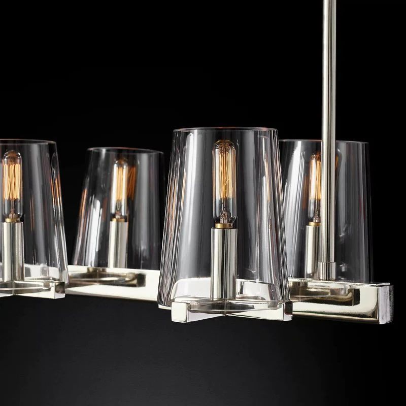 Pauillac Glass Linear Chandelier 49"