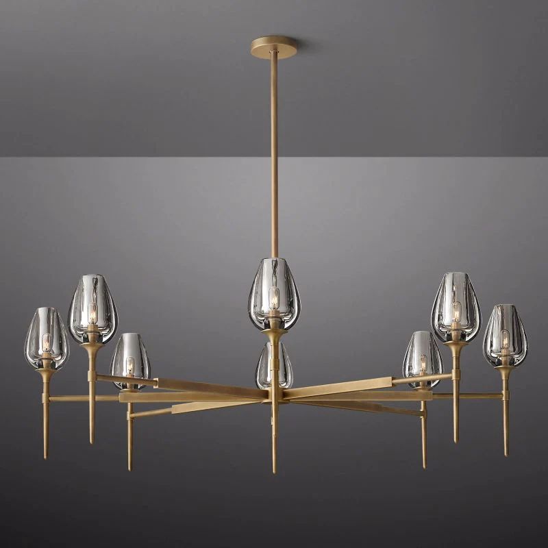 Tulip Crystal Round Chandelier 54''